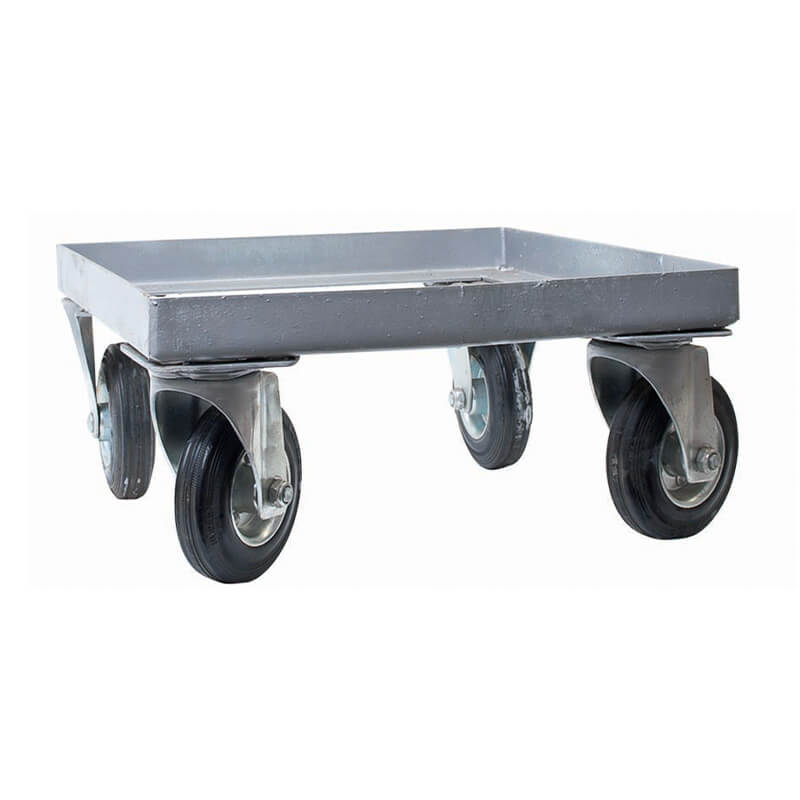Confezione Da 2 Carrelli Portavaso Con Ruote 30 Cm – Sottovaso Rotante Per Piante, Interno/Esterno