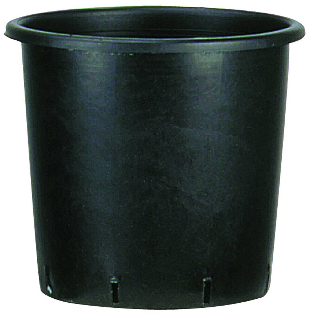 Round Nursery Pot - Black tall pot, in recycled polyethylene (PE)